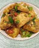 金沙豆腐