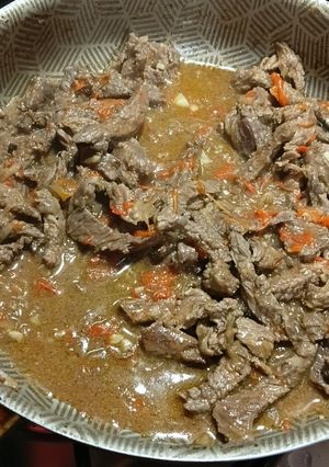 Una foto de Salteado de carne