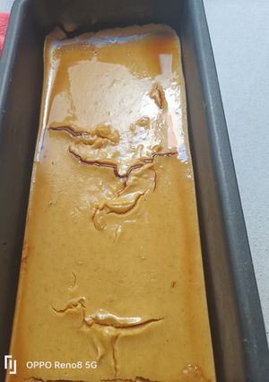 Una foto de Flan de pan Brioche