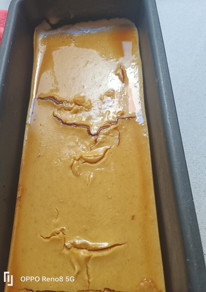 Una foto de Flan de pan Brioche