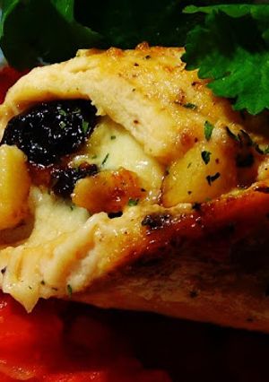 Una foto de Pechugas rellenas de Manzana