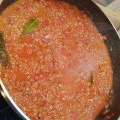 A picture of Spaghetti Bolognese sauce.