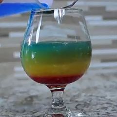 A picture of Rainbow cocktail.