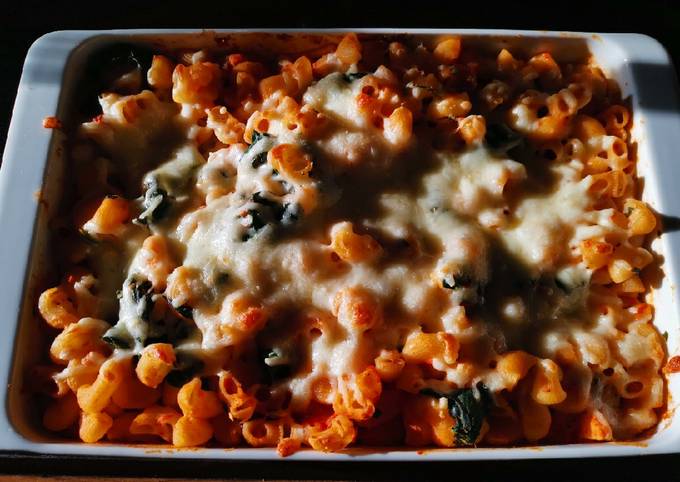 Pasta al Forno mit Hummus und Tomate 🍅