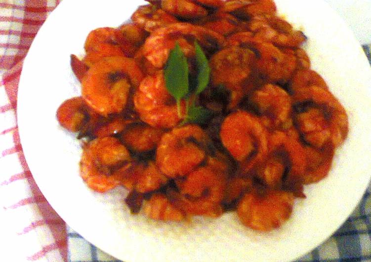 makanan Udang Saus Tiram Jadi, Enak Banget