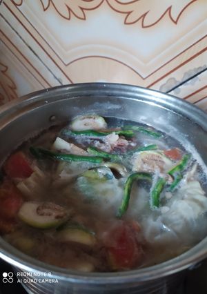 Foto resep Sayur asem bumbu kacang