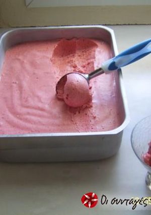 A picture of The best strawberry granita.