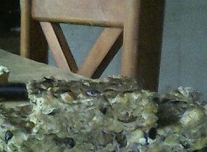 Una foto de Tortillón de porotos morados, negros, blancos, lentejas, garbanzos y mondongo y mucha mazamorra