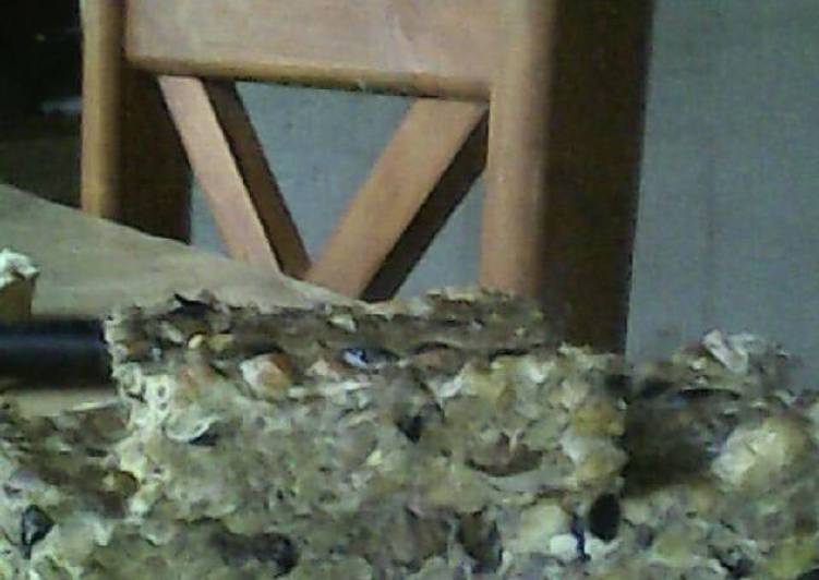 Tortillón de porotos morados, negros, blancos, lentejas, garbanzos y mondongo y mucha mazamorra