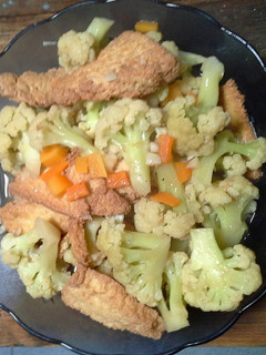 Foto resep Kembang kol tumis egg tofu saus tiram