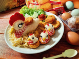 Nasi uduk lalapan nugget