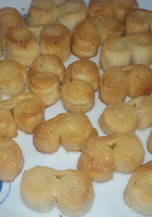 Una foto de Palmeritas con masa para tarta
