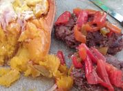 Una foto de comida saludable carne de cerdo