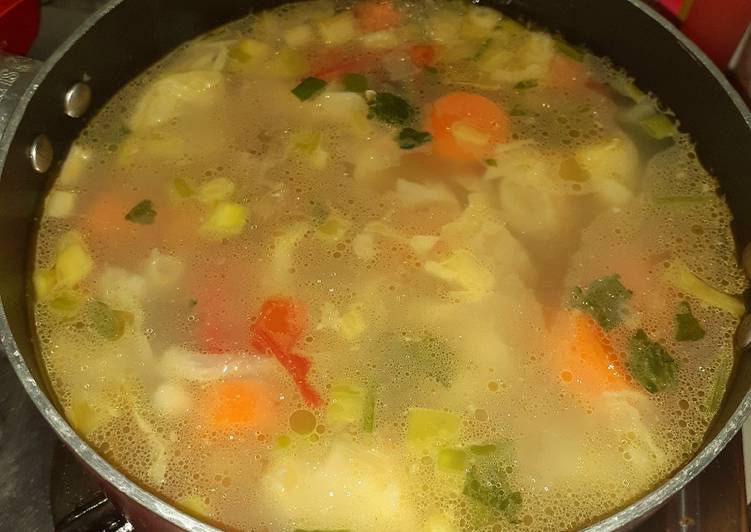 Resep Sop Ayam rendah kolesterol yang Enak Banget