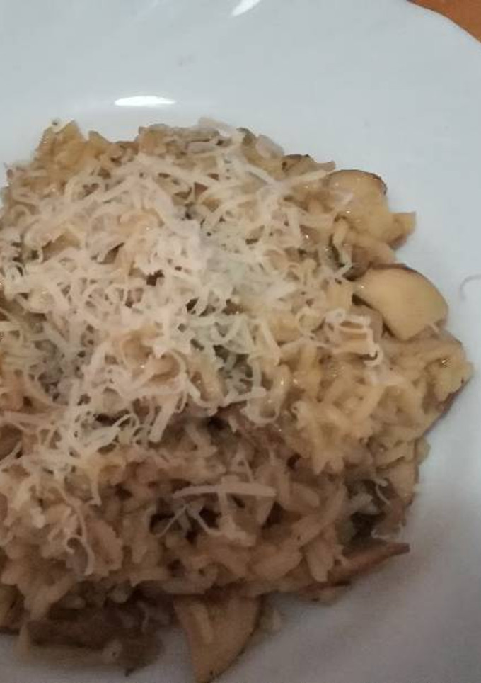 Una foto de Risotto de champiñones