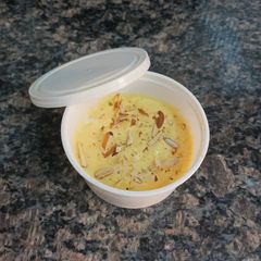 A picture of Kesar-Badam Shrikhand.