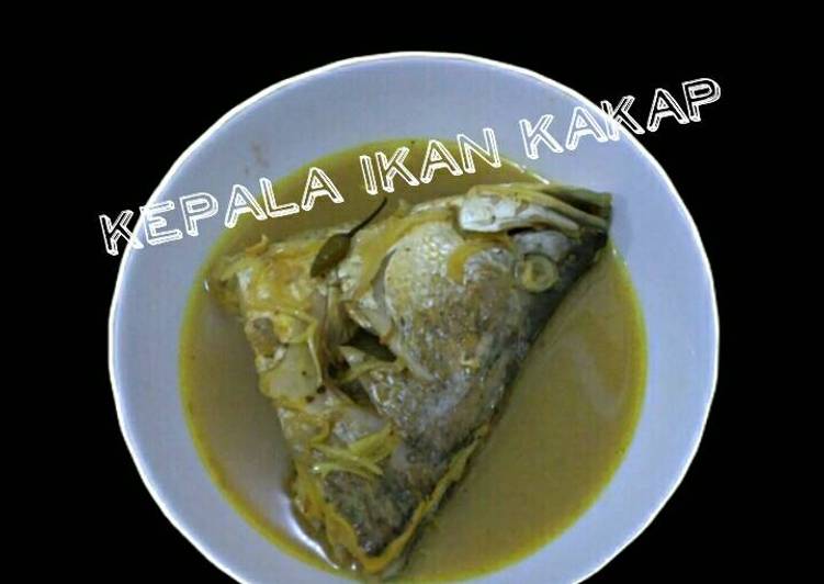 Bahan Menyiapkan Kepala kakap masak kuning (pallumara) yang Enak