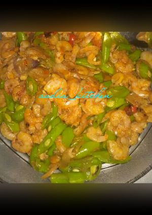 Foto resep Tumis udang buncis extra pedas