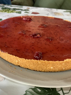 Una foto de Tarta de queso fría