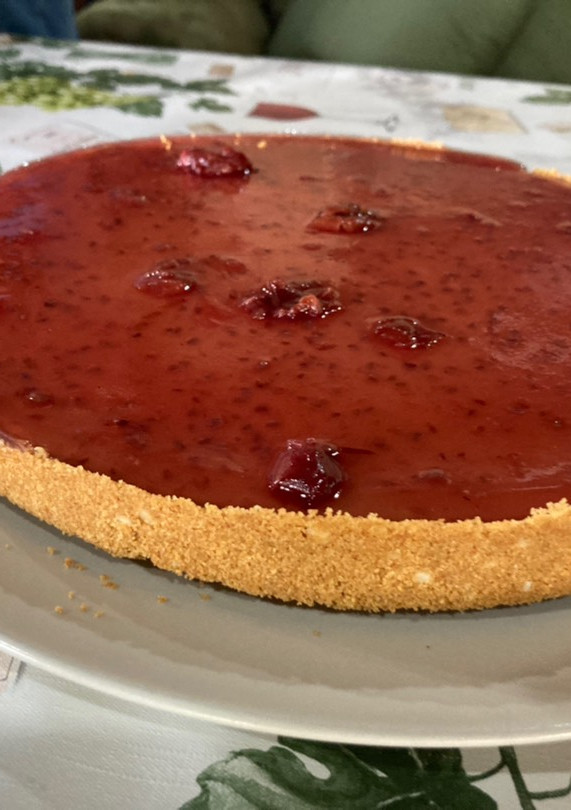 Una foto de Tarta de queso fría