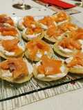 Toast blinis saumon fumé