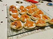 Une photo de blinis pour l'apéro