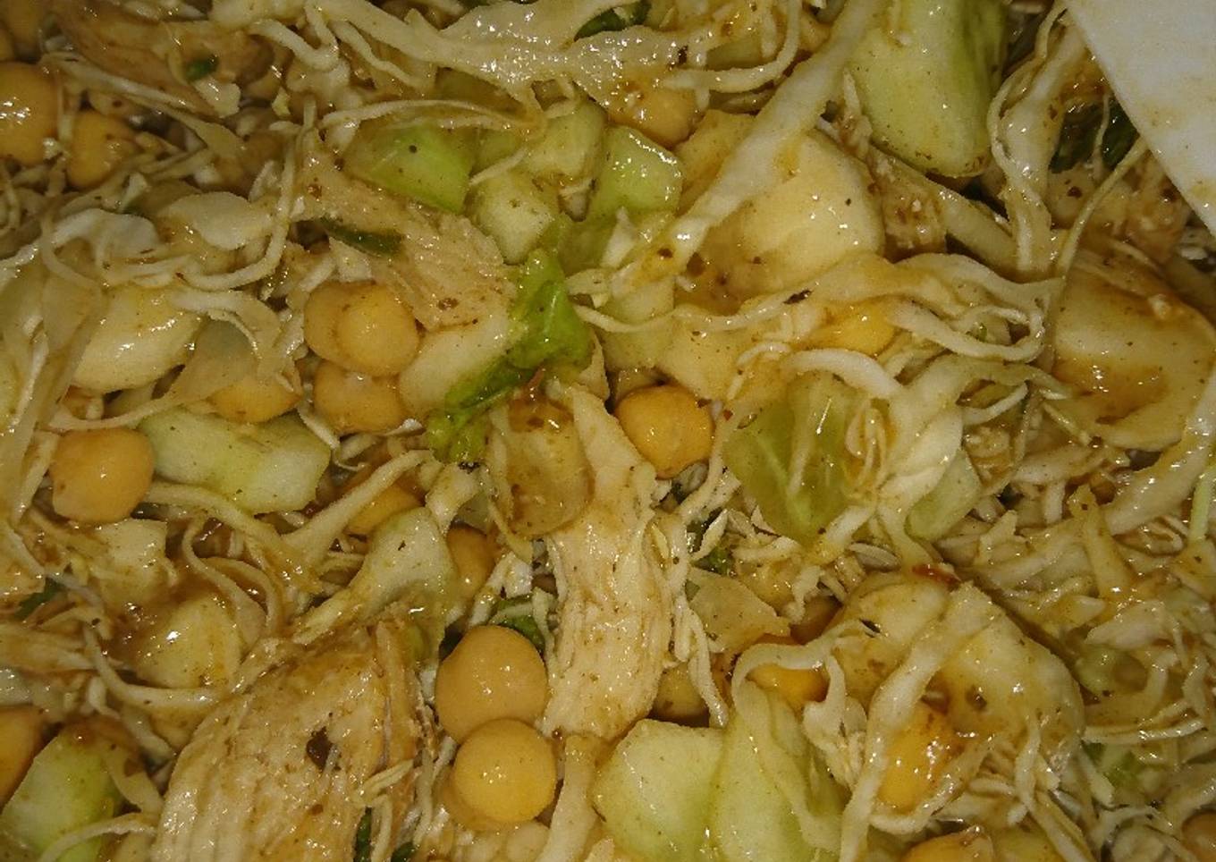Salad Chana with vegi and fruit