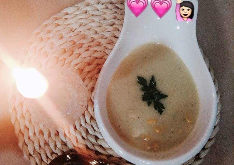 شوربه الذره اللذيذه👌🏻😋🍵