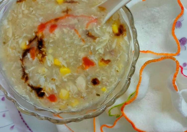 Recipe of Speedy Chinese Chicken and Corn Soup