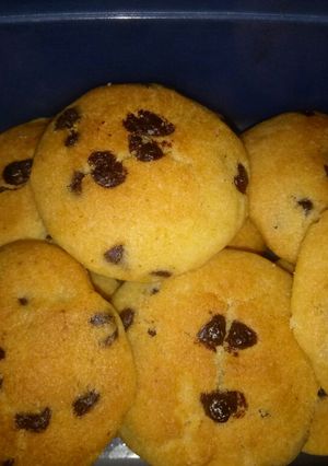 A picture of Eggless CHOCO-CHIPS COOKIES.