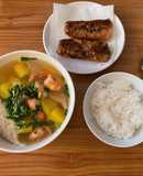 Hoành thánh tôm và bữa cơm nhanh gọn 30p