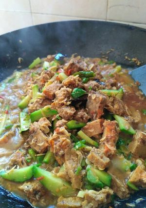Foto resep Tumis oncom rebon jipang