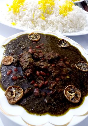 عکسی از دستور 🌱🍀 قورمه سبزی جان ☘🌱