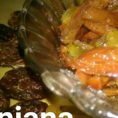 A picture of Dry dates n resin ka khatha Mitha murrabba.