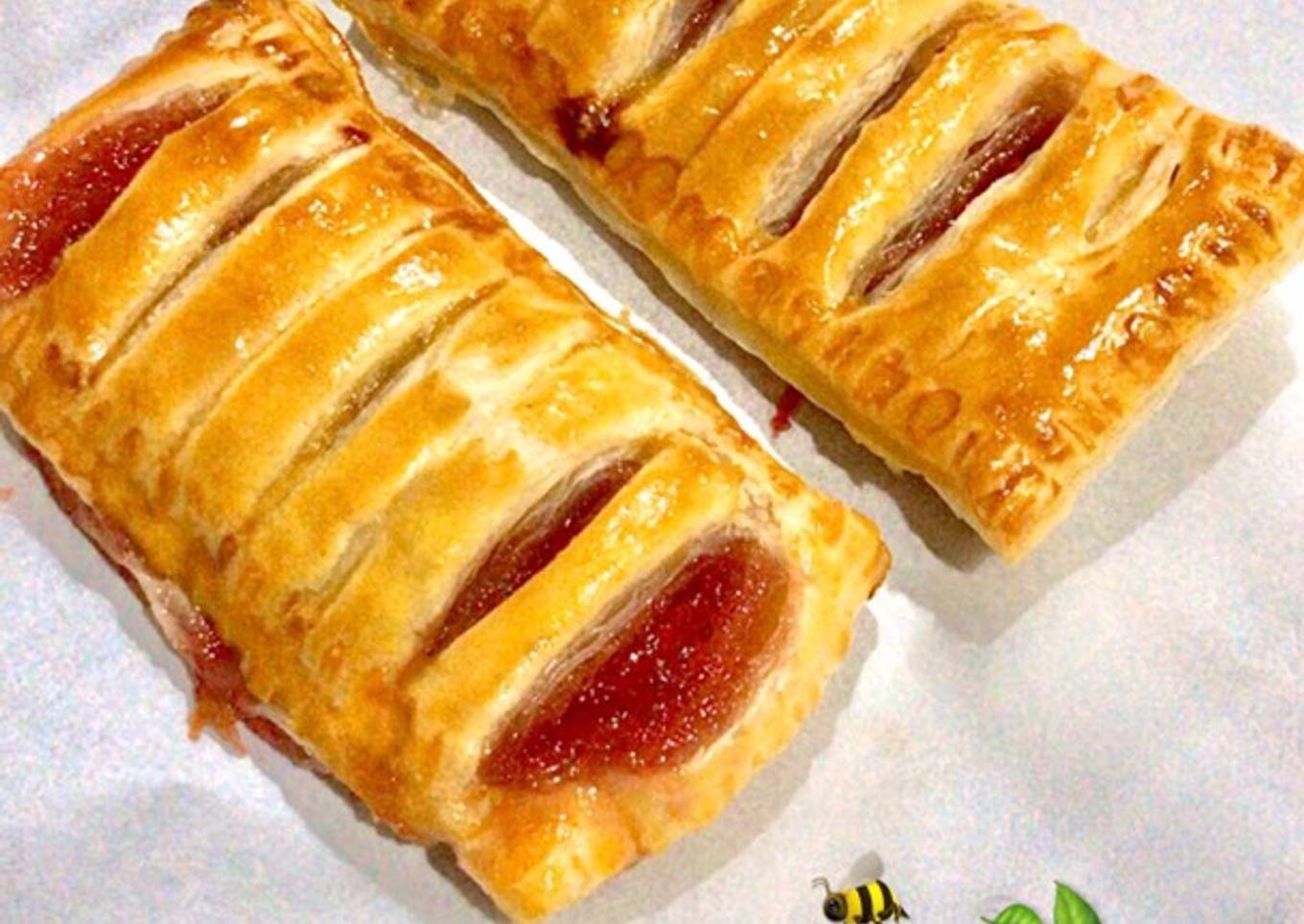 STRAWBERRY PASTRIES SIMPEL DAN ENAK!