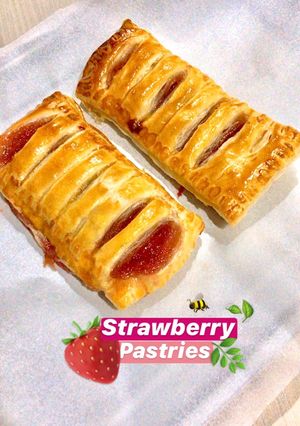 Foto resep STRAWBERRY PASTRIES SIMPEL DAN ENAK!