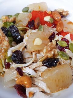 柚香堅果雞絲沙拉 的食譜成品照片