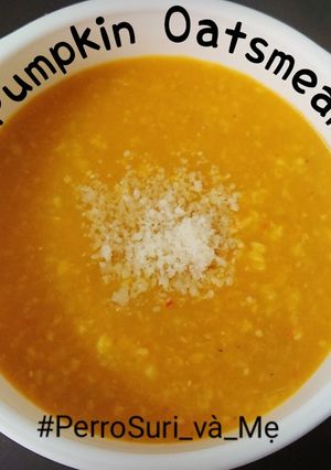 Hình của món Pumpkin oats soup - Súp bí đỏ yến mạch.