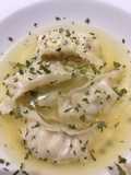 Soupe de vermicelles au gyoza