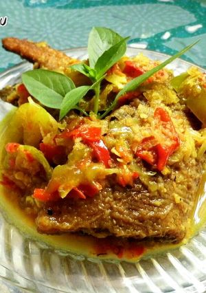 Foto resep Ikan Pari Asam Pedas