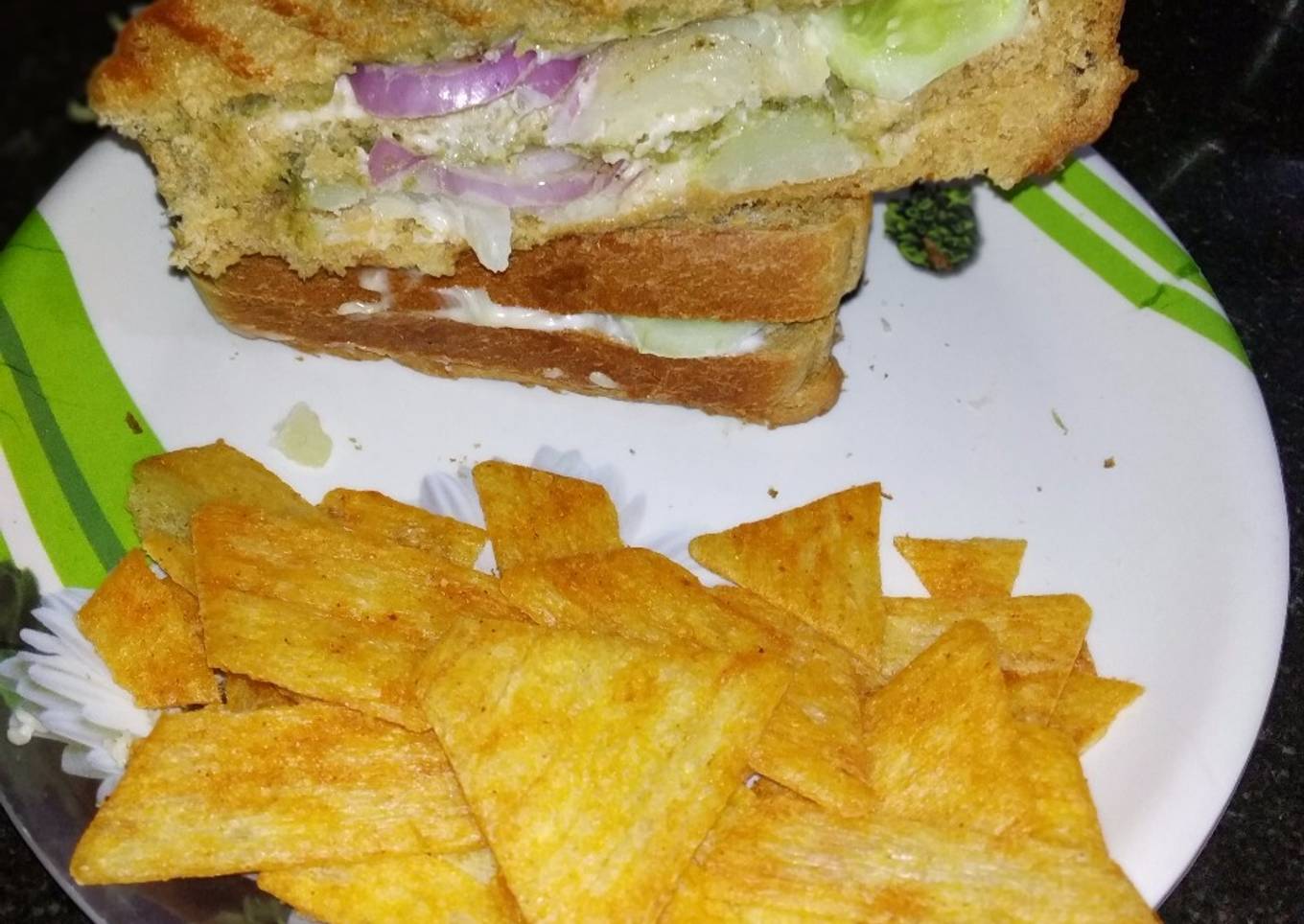 Grilled mayo sandwich