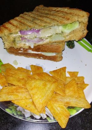 A picture of Grilled mayo sandwich.