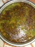 Moong dal with  spinach (saagpaita)