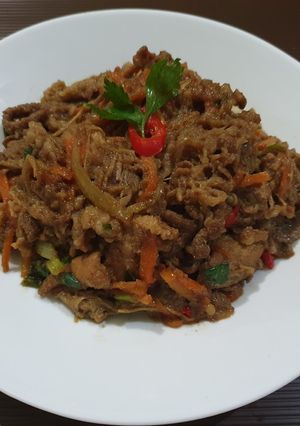 Foto resep Korean Beef & Chicken Bulgogi (with vegetable)