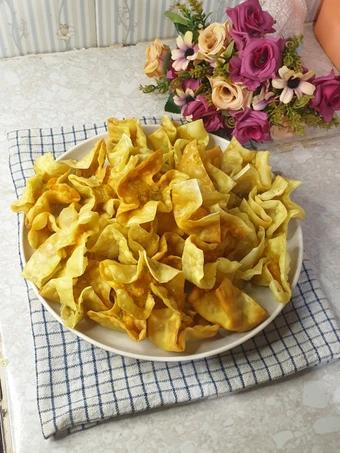 Cara Sederhana Menyiapkan Resep  Pangsit goreng untuk pelengkap bakso yang Sempurna, Bisa Manjain Lidah