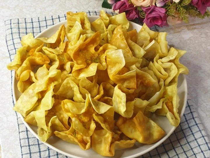 Cara Sederhana Menyiapkan Resep  Pangsit goreng untuk pelengkap bakso yang Sempurna, Bisa Manjain Lidah