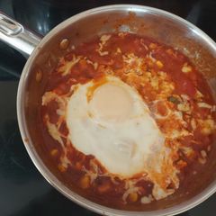 A picture of My Mexican kind of breakfast. 😜.