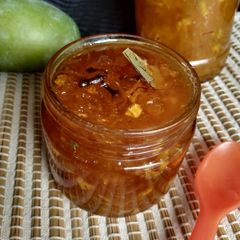 A picture of Raw mango murrabba.