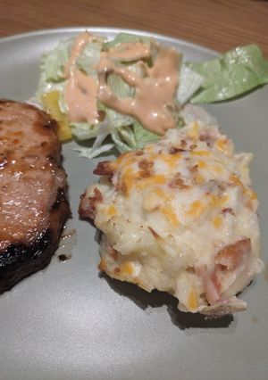 A picture of Twice baked potato casserole.