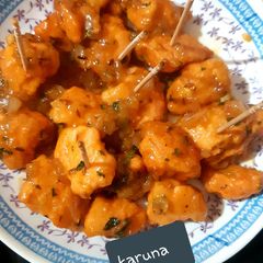 A picture of Potatoes manchurian.
